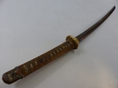 WWII Japanese Imperial Army Officers Sword (Samurai style) with signed Tang