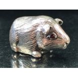 Silver figure of a guinea pig