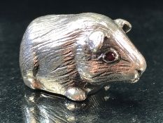 Silver figure of a guinea pig