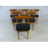 Set of six retro dining chairs