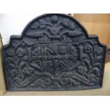 Cast Iron Fire back (approx 53cmx68cmx4cm)