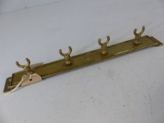 Brass utensil wall hanging rack