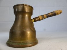 Brass milk warming jug