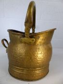 Brass coal bucket with handle