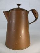 Copper jug / coffee pot with lid