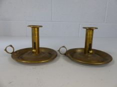 Pair of brass candlesticks approx. 11cm