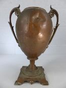 Copper urn or trophy approx. 3.2.kg and 39cm high
