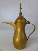 Turkish brass coffee pot