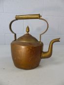 Copper and brass kettle