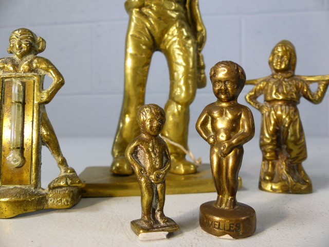 Five brass figurines - Image 3 of 3