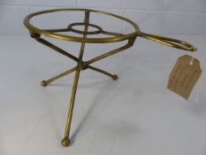 Folding brass trivet