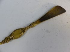 Brass shoehorn