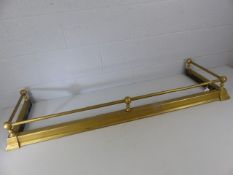 Brass adjustable fireside fender