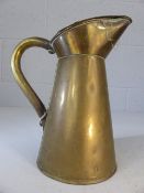 Brass milk jug with hinged lid