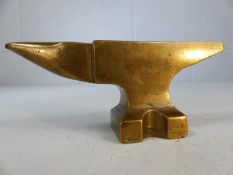 Miniature Brass anvil