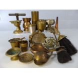 Box of miscellaneous brass and copper