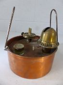 Brass and copper paraffin heater