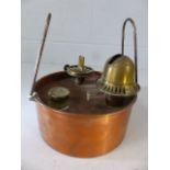 Brass and copper paraffin heater