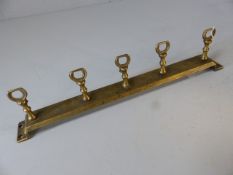 Brass utensil wall hanging rack