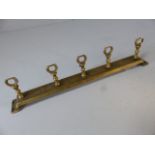 Brass utensil wall hanging rack