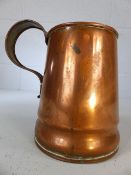 Copper tankard approx. 18cm tall