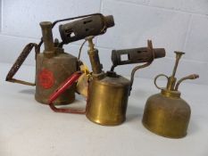 One brass, one copper blow torch and a brass sprayer