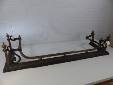 Victorian ornate fireplace surround, length approx. 135cm