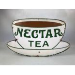 ADVERTISING, an enamelled sign "Nectar Tea" approx 54cm x 32cm