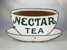 ADVERTISING, an enamelled sign "Nectar Tea" approx 54cm x 32cm