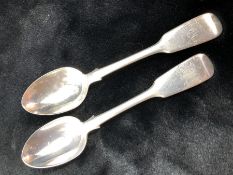 Silver Hallmarked spoons London 1868 maker Henry Holland (of Holland, Aldwinckle & Slater) total