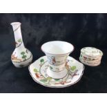 A quantity of 'Hunting scene' china all of the same design by Coalport (plate, lidded pot & small