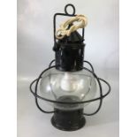 Converted ships oil lamp