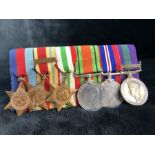 WWII medals: set of six to include 1939-45 star, Africa Star with 8th Army Bar, Italy Star,