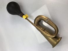 Vintage brass car horn