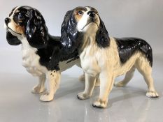 Beswick King Charles Spaniel and a further King Charles Spaniel