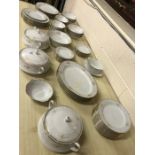 Noritake part dinner service (approx 71 pieces) in the Keegan design no. 2891