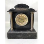 Victorian slate mantle clock