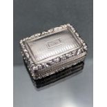 Georgian Hallmarked Silver vinaigrette Birmingham 1830 maker John Betteridge