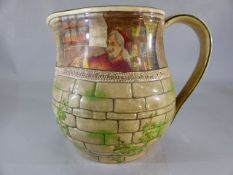 A Royal Doulton series ware 'Jackdaw of Rheims' pattern water jug, marked to base