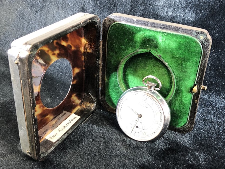 RUHLA pocket watch (working condition) in presentation case/ travel clock case, the case with - Image 2 of 6