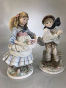 Two Coalport China figurines Childhood joys 85/12500 and "the Boy"