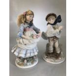 Two Coalport China figurines Childhood joys 85/12500 and "the Boy"