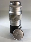 A Leitz Wetzlar Hektor 135mm 1:4.5 lens, serial number 1621704 (A/F)