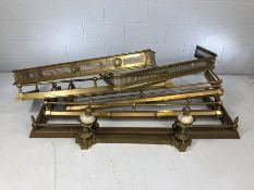 Collection of seven brass fenders