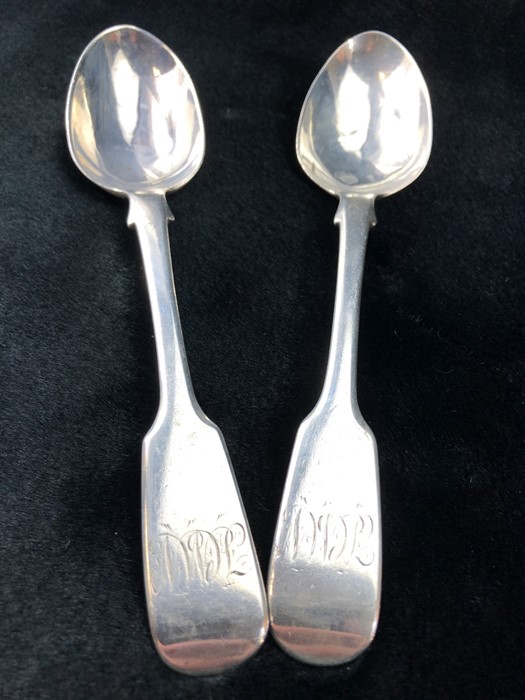 Silver Hallmarked spoons London 1868 maker Henry Holland (of Holland, Aldwinckle & Slater) total - Image 2 of 4