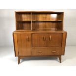 G-Plan sideboard with cupboards and drawers, cutlery tray and built-in serving tray