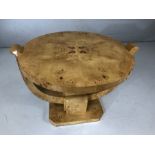 Birdseye maple Art Deco classic design circular coffee table