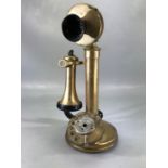 Reproduction brass telephone