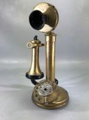 Reproduction brass telephone