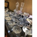 Large Collection of glassware to include Decanters & Dartington
